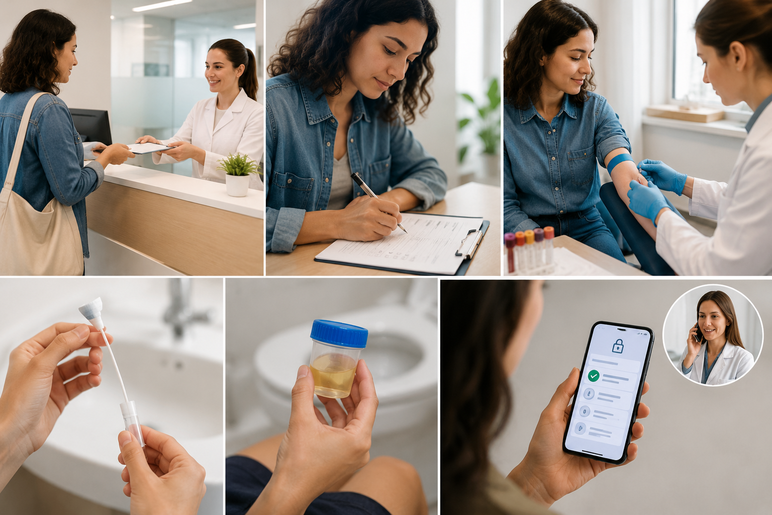 Étapes du dépistage IST en laboratoire LCSH